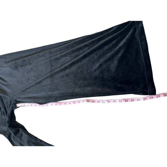 NWOT Offline by Aerie Black Velour Ankle Length Wide Leg Palazzo Pants Size Med - Picture 7 of 9